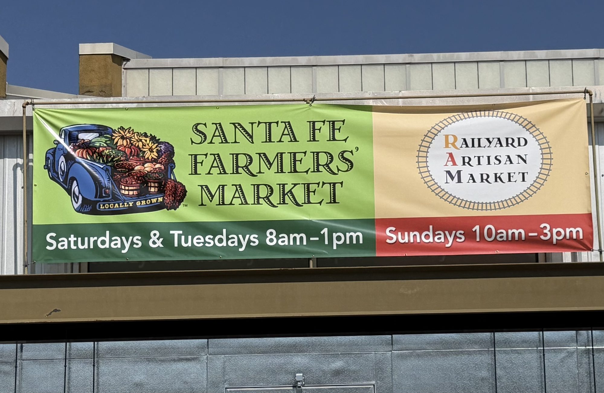 The Santa Fe Farmers' Market in the Railyard district