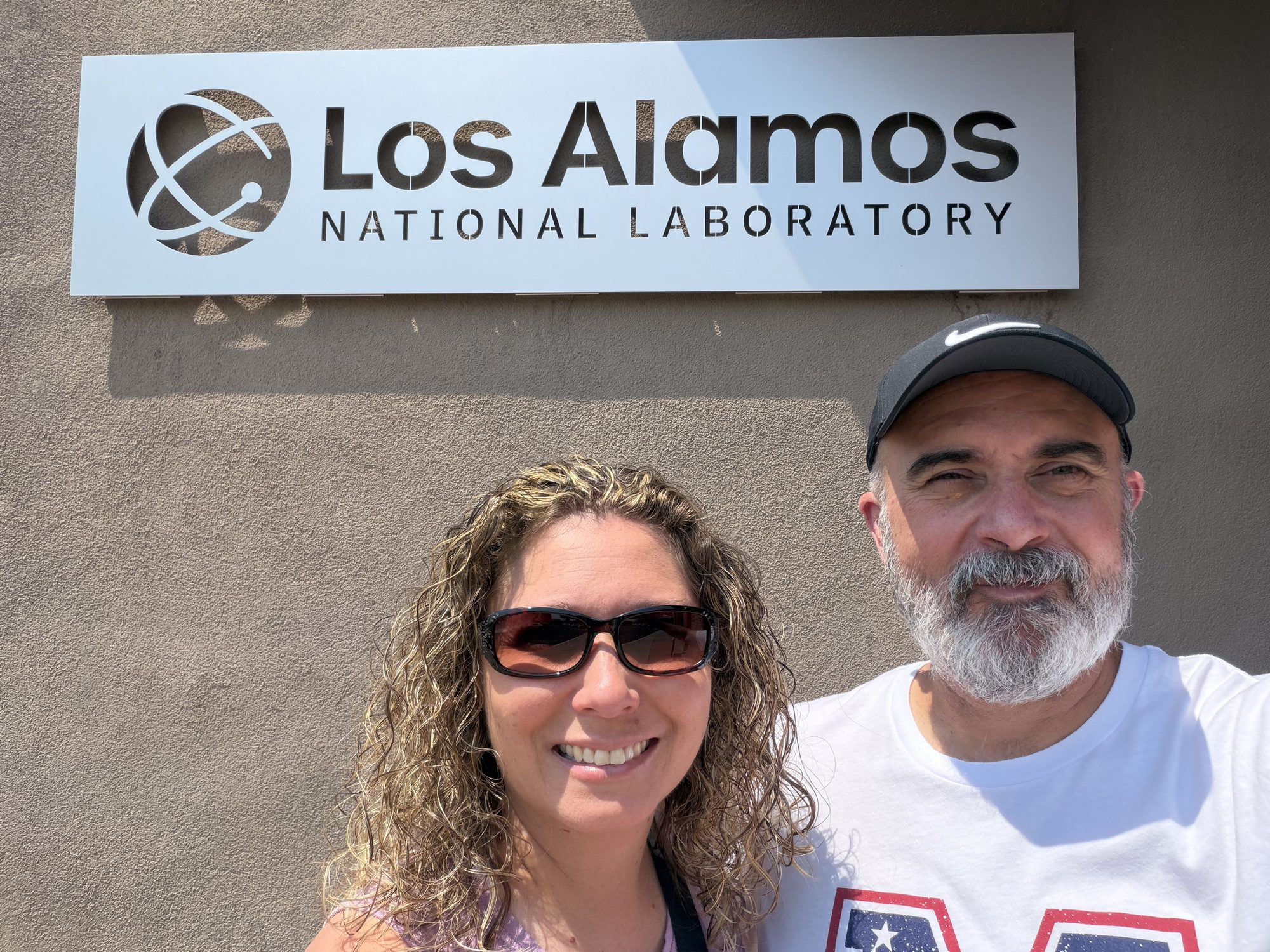 Linda and Erik at Los Alamos National Laboratory